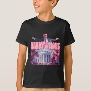 Daddy's Home Trump Pink Trump Won 2024 Take Americ T-Shirt