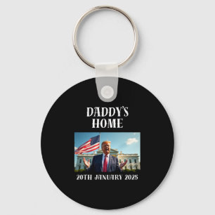 Daddy's Home Trump Shirt Keychain