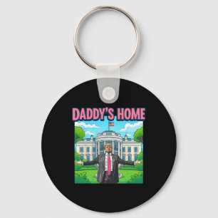 Daddy's Home White House 2025 President Trump 3 Keychain