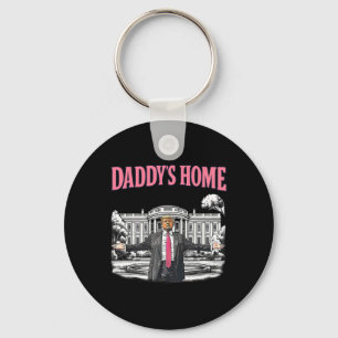 Daddy's Home White House 2025 President Trump Keychain