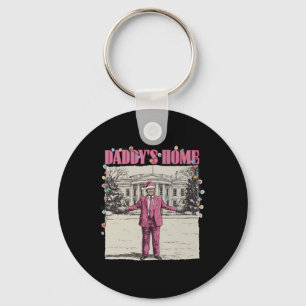 Daddy's Home White House Christmas 47th President  Keychain