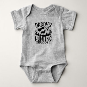 Daddy's Hunting Buddy with Deer Baby Bodysuit