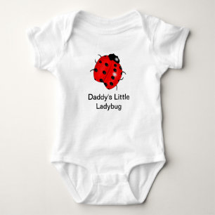 Daddy's Ladybug Baby Bodysuit