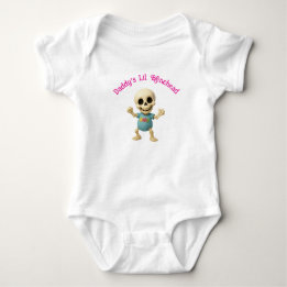 Daddy's Lil Bonehead Girl's Baby Bodysuit
