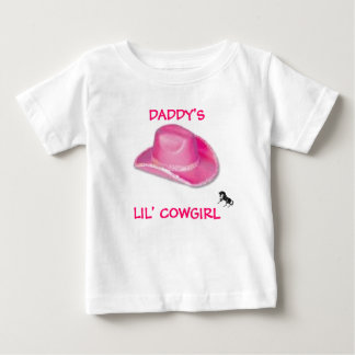  DADDY'S LIL' COWGIRL BABY T-Shirt