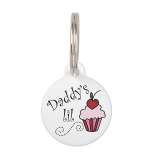 Daddys Lil Cupcake Pet Tag