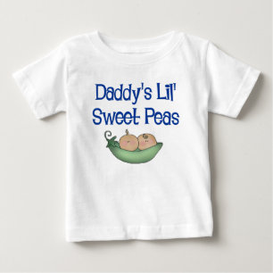 Daddy's LIl' Sweet Peas Baby T-Shirt