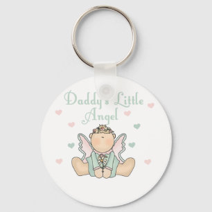 Daddy's Little Angel Keychain