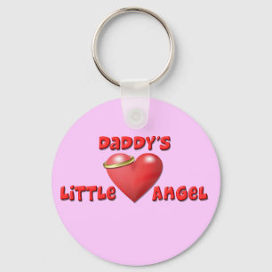 Daddy's Little Angel Keychain
