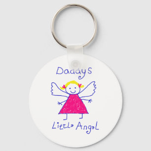 Daddy's Little Angel Keychain