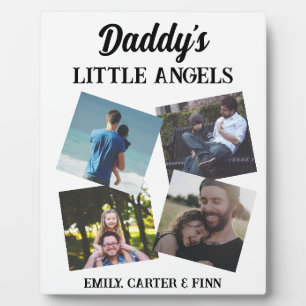 Daddy's Little Angels Photo Gift Plaque