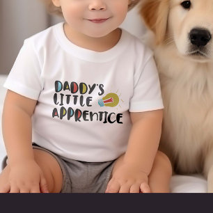 Daddy's Little Apprentice Cute Future Electrician Baby Bodysuit