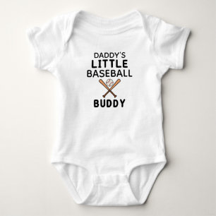 Daddy's Little Baseball Buddy   Cute Baseball Baby Bodysuit