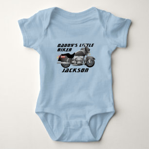 Daddy's Little Biker with Motorcycle Baby Bodysuit