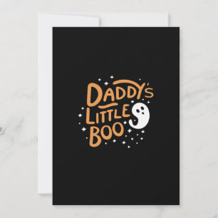 Daddys Little Boo Happy Halloween Style Holiday Card