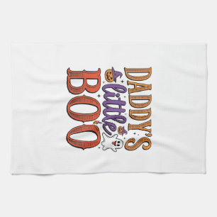Daddys Little Boo Vintage Halloween Kitchen Towel