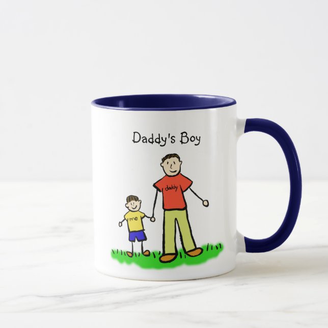 Daddy's Little Boy Mug (Brunette Customize) (Right)