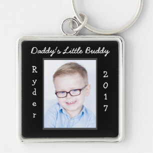Daddy's Little Buddy Photo Keychain Customize
