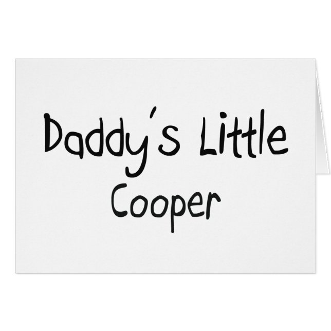 Daddy's Little Cooper (Front Horizontal)