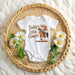Daddy's Little Cowgirl Baby Bodysuit