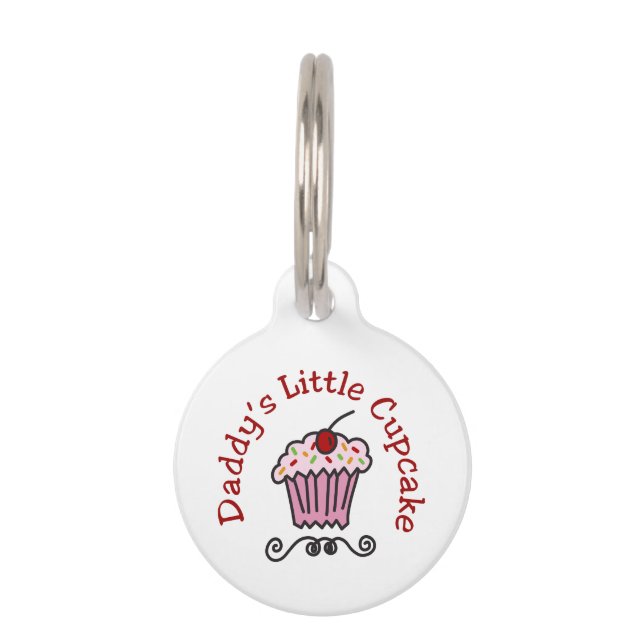 Daddys Little Cupcake Pet Tag (Front)