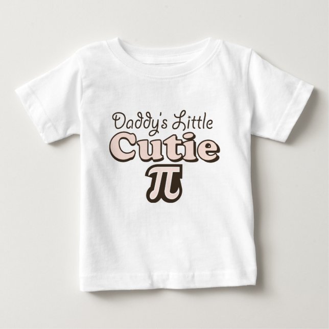 Daddy's Little Cutie Pi Infant Long Sleeve Tee (Front)