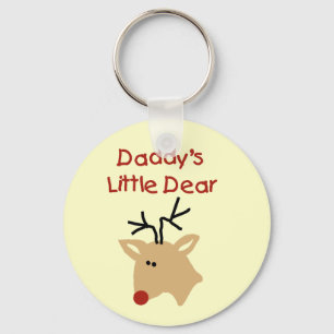 Daddy's Little Dear Tshirts and Gifts Keychain