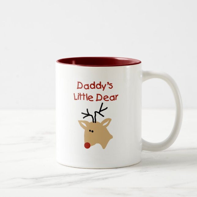 Daddy's Little Dear Tshirts and Gifts Two-Tone Coffee Mug (Right)
