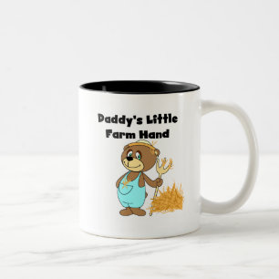 Daddy's Little Farm Hand Tshirts and Gifts Two-Tone Coffee Mug