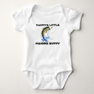 Daddys Little Fishing Buddy Baby Bodysuit