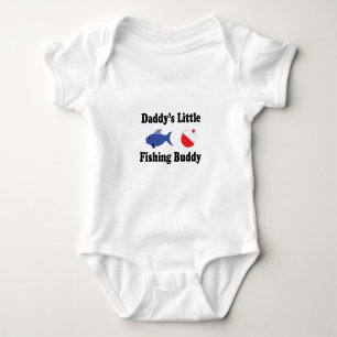 daddys little fishing buddy baby bodysuit