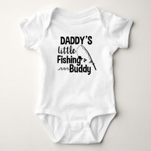 Daddy's Little Fishing Buddy Baby Bodysuit