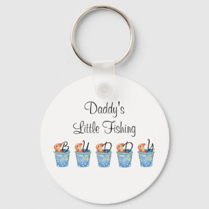 Daddy's Little Fishing Buddy Keychain