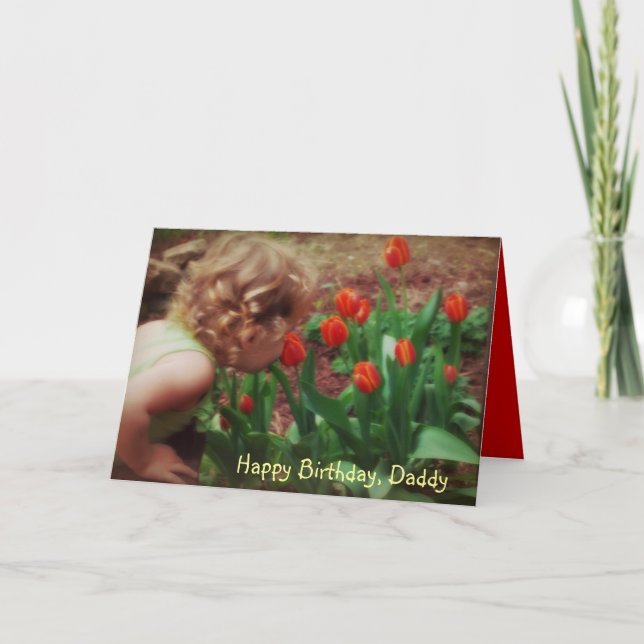 Daddy's Little Girl Birthday Card (Front)