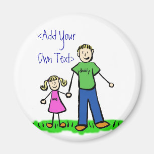 Daddy's Little Girl Custom Magnet (Blonde)