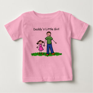 Daddy's Little Girl Drawing T-shirt (Customize)