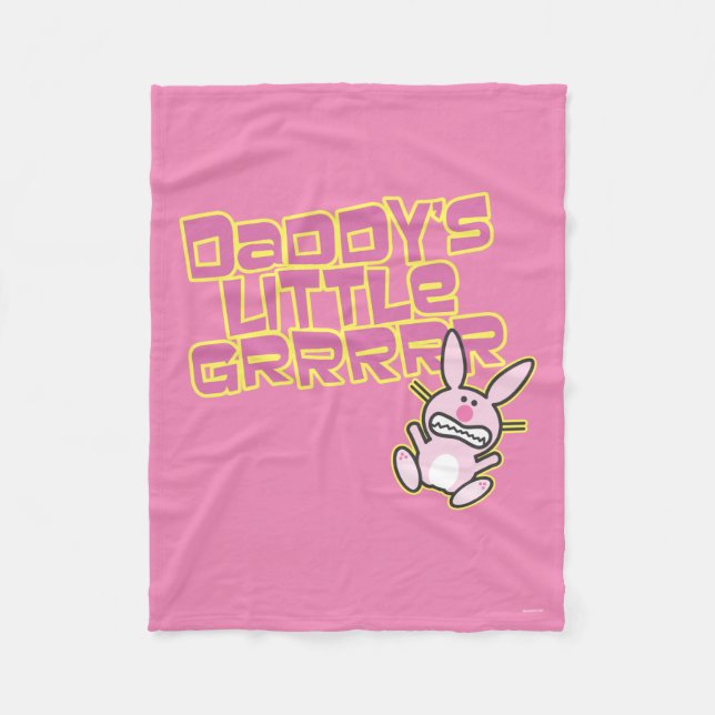 Daddy's Little Girl Fleece Blanket (Front)