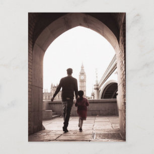 Daddy's Little Girl - London - Big Ben Postcard