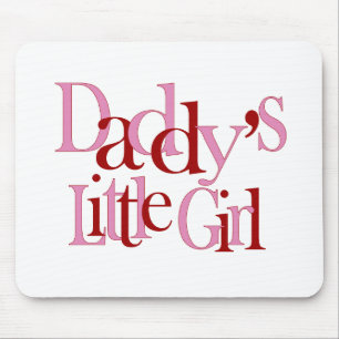 Daddy's little girl mouse pad