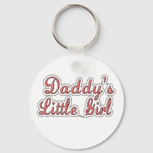 Daddy's Little Girl Text  Keychain