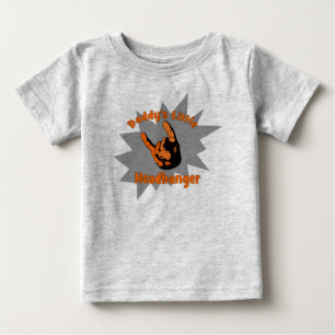 Daddy's Little Headbanger Baby T-Shirt