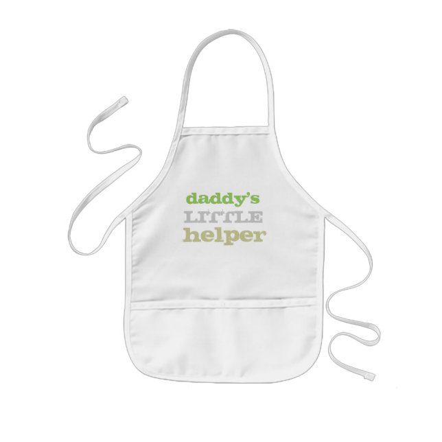 daddy's little helper kids apron unisex boy girl (Front)