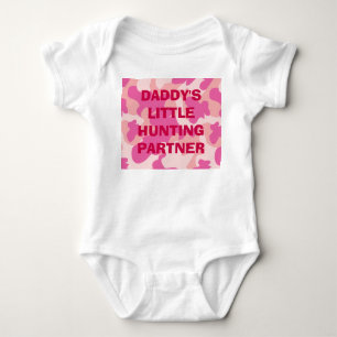 Daddy's Little Hunting Partner Baby Bodysuit