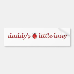 Daddy's little lady bumper sticker