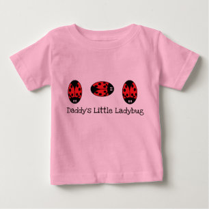 Daddy's Little Ladybug Baby T-Shirt