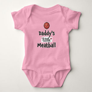 Daddy's little meatball baby bodysuit