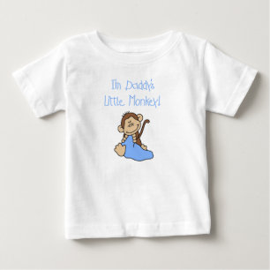 Daddy's Little Monkey Baby T-Shirt
