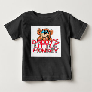 Daddy's Little Monkey Baby T-Shirt