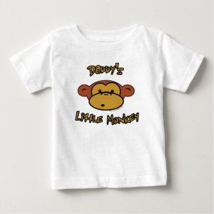 Daddy's Little Monkey Baby T-Shirt