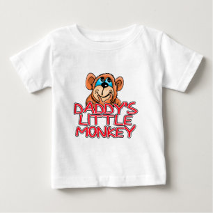 Daddy's Little Monkey Baby T-Shirt